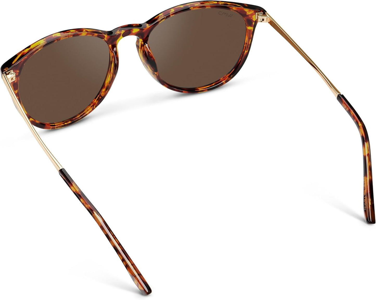 WearMe Pro Round Polarized Sunglasses for Women - UV400 Protection, Lightweight Frame, Vintage Retro Style