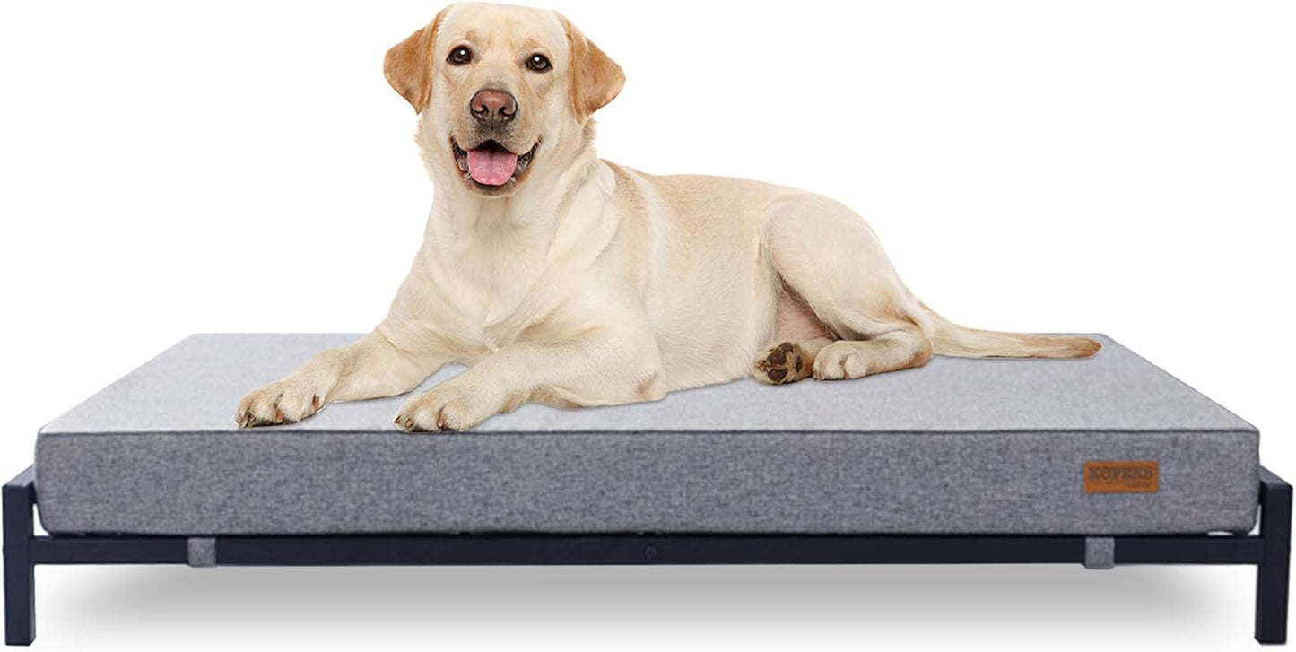 KOPEKS Outdoor Elevated Dog Bed for Large Dogs Raised Dog Bed - Modern Style - Updated Version
