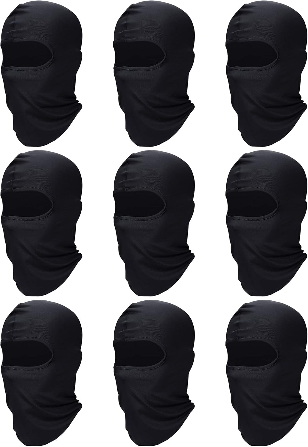 SATINIOR 9 Pack Ski Mask for Men Balaclava Full Face Shiesty Mask Breathable Summer Windproof Hood for Motorcycle Snowboard