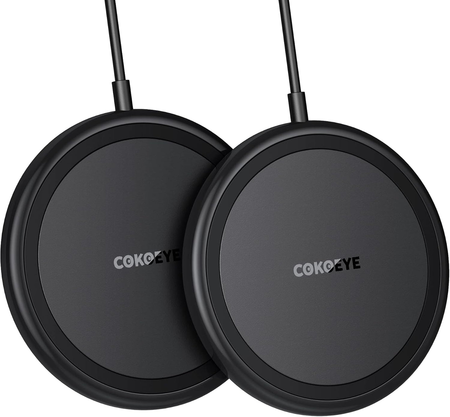 Wireless Charger, 15W Max Fast Wireless Charging Pad 2-Pack Compatible with iPhone 17/17 Air/17 Pro/17 Pro Max/16/15/14/13/12/Samsung S24/S24Ultra/S23Ultra/S22/S21,AirPods Pro2