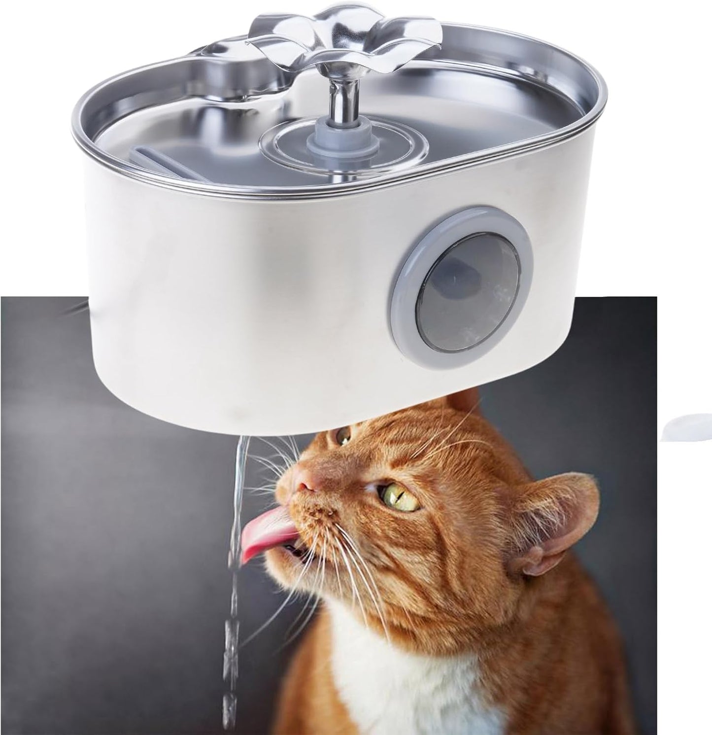 88oz Cats Fountain with Water Filtering for Dog Cats Automatic Flower Pet Recirculated Dispenser Pet Drinking