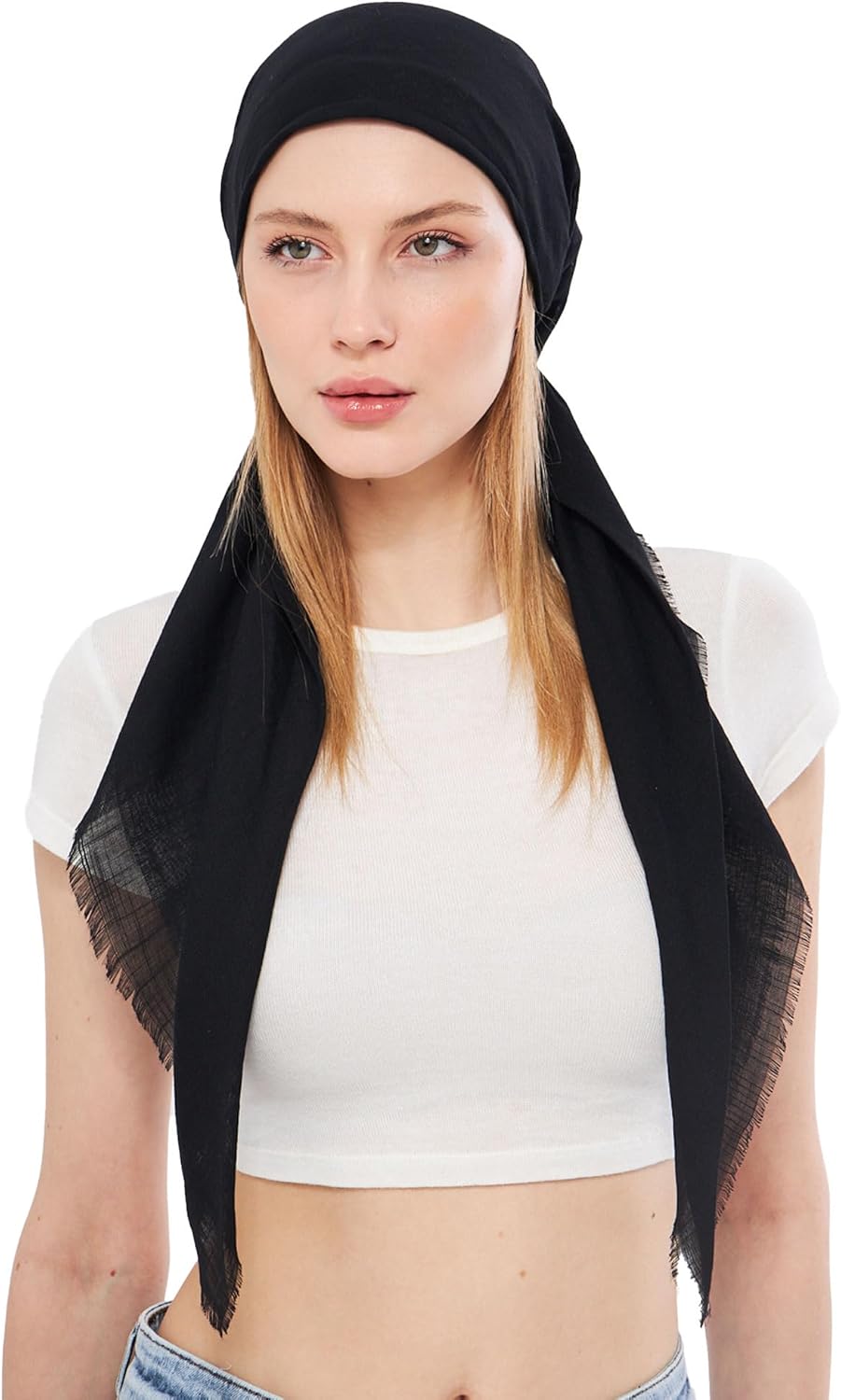 dscarf Headwear Pre Tied Head Scarves for Women Featuring | Soft Chemo Head Wear Headcover Ready Headwear