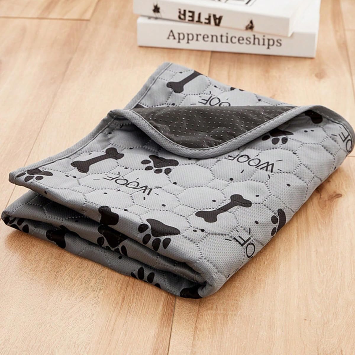 Forher Washable Pee Pads for Dogs 1 PC Reusable Puppy Pads Pet Training Pads, Waterproof Dog Pee Pads for Crate, Whelping Pad, Non-Slip Protects Against Urine Leakage (S（19.7*12.6in）)