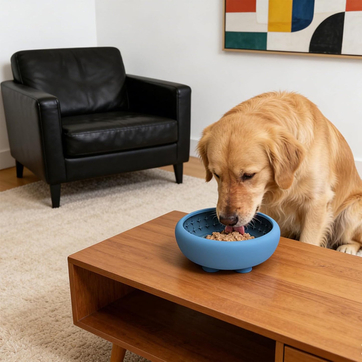Whisker Pace - Slow Feeder Cat Bowl for Balanced Eating | Silicone Non Slip Pet Dish with Strong Suction Cup, Puzzle Pattern Feeding Design & Stable Base Control for Puppies, Medium Pets, Home Use and