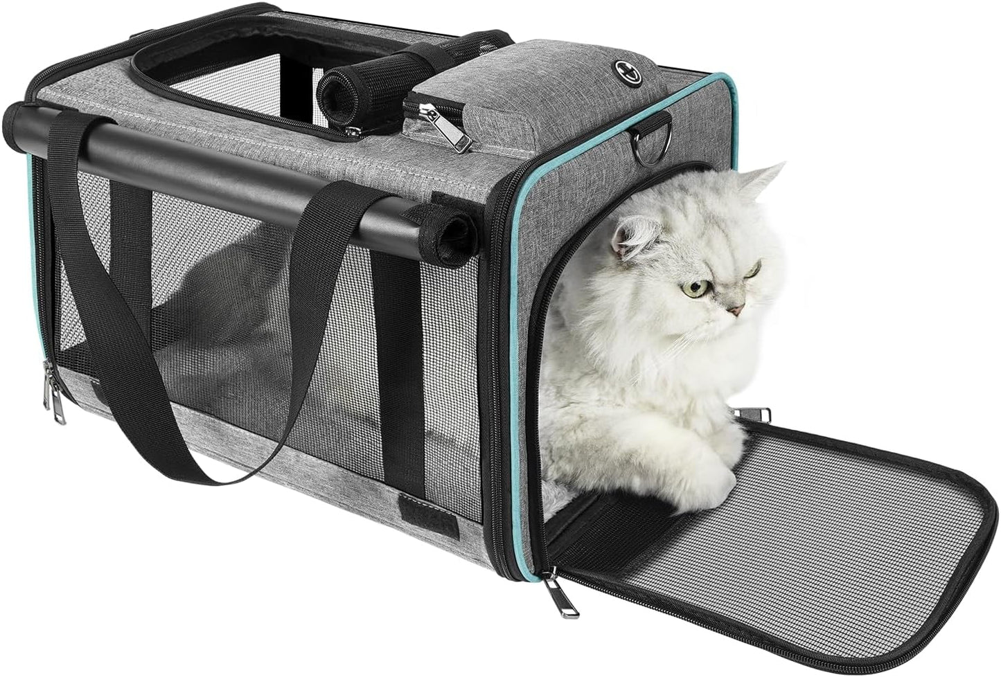 Soft-Sided Pet Carrier for Air Travel 18x11x11 Inch - Underseat Cabin Carry Bag for Small Cats & Dogs Under 15 lbs