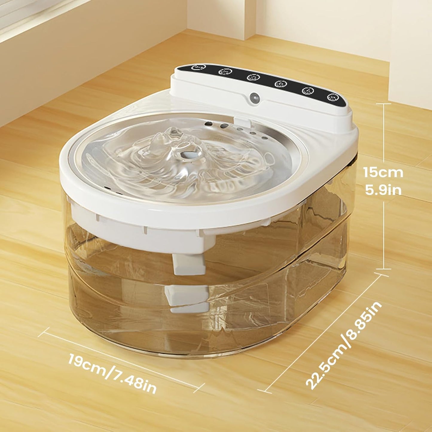Wireless Water Fountain for Cats, 3L with Intelligent Motion Sensor | Drinker for Cat, Dog, Puppy – for Kittens, Puppies and Dogs, Hydration and Feeding, Indoor, Home, Living Room