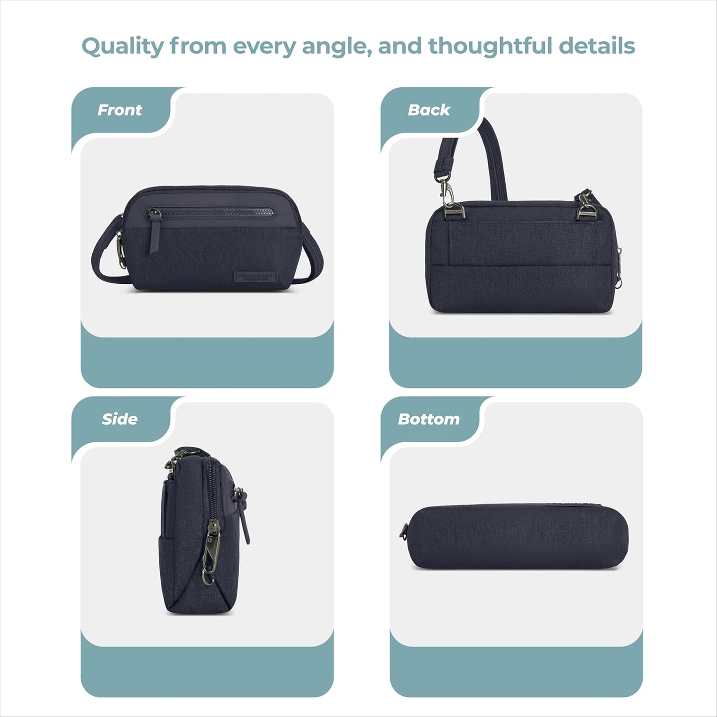 Travelon Anti-Theft Metro Convertible Small Crossbody Bag