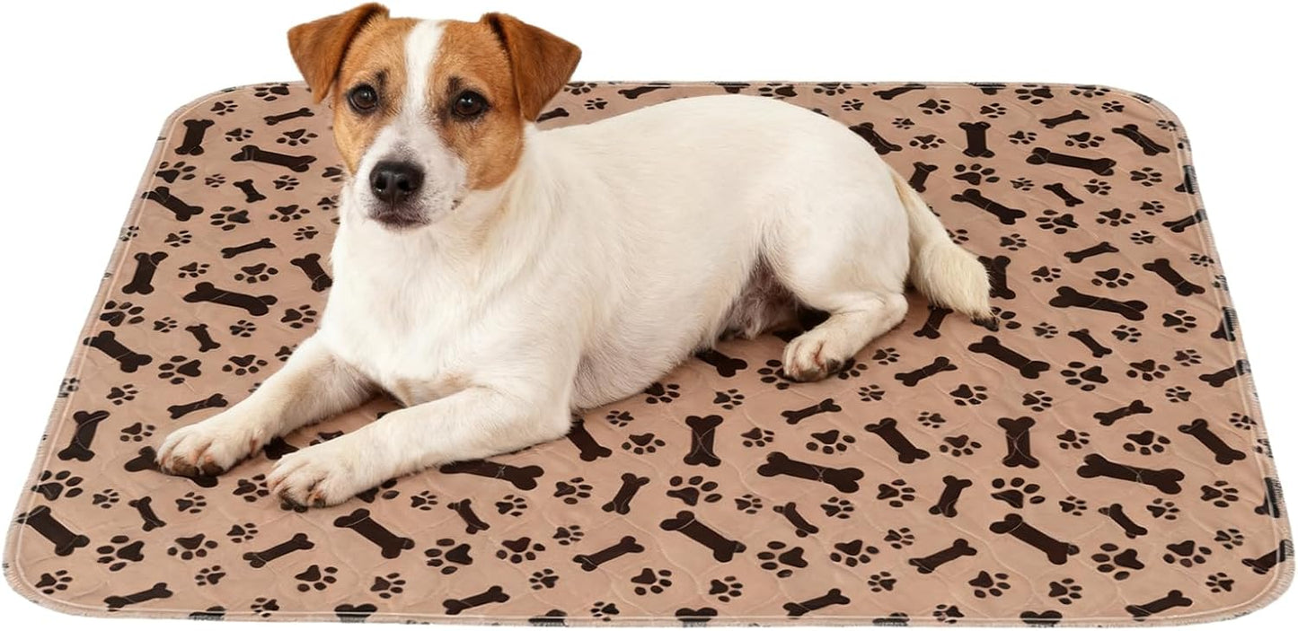 Reusable Pet Training Pad - Waterproof Puppy Potty Mat with Non-Skid Bottom for Indoor and Outdoor Surfaces | Washable Pad for Dogs, Kittens, Litter Area, and Crate Floor Protection