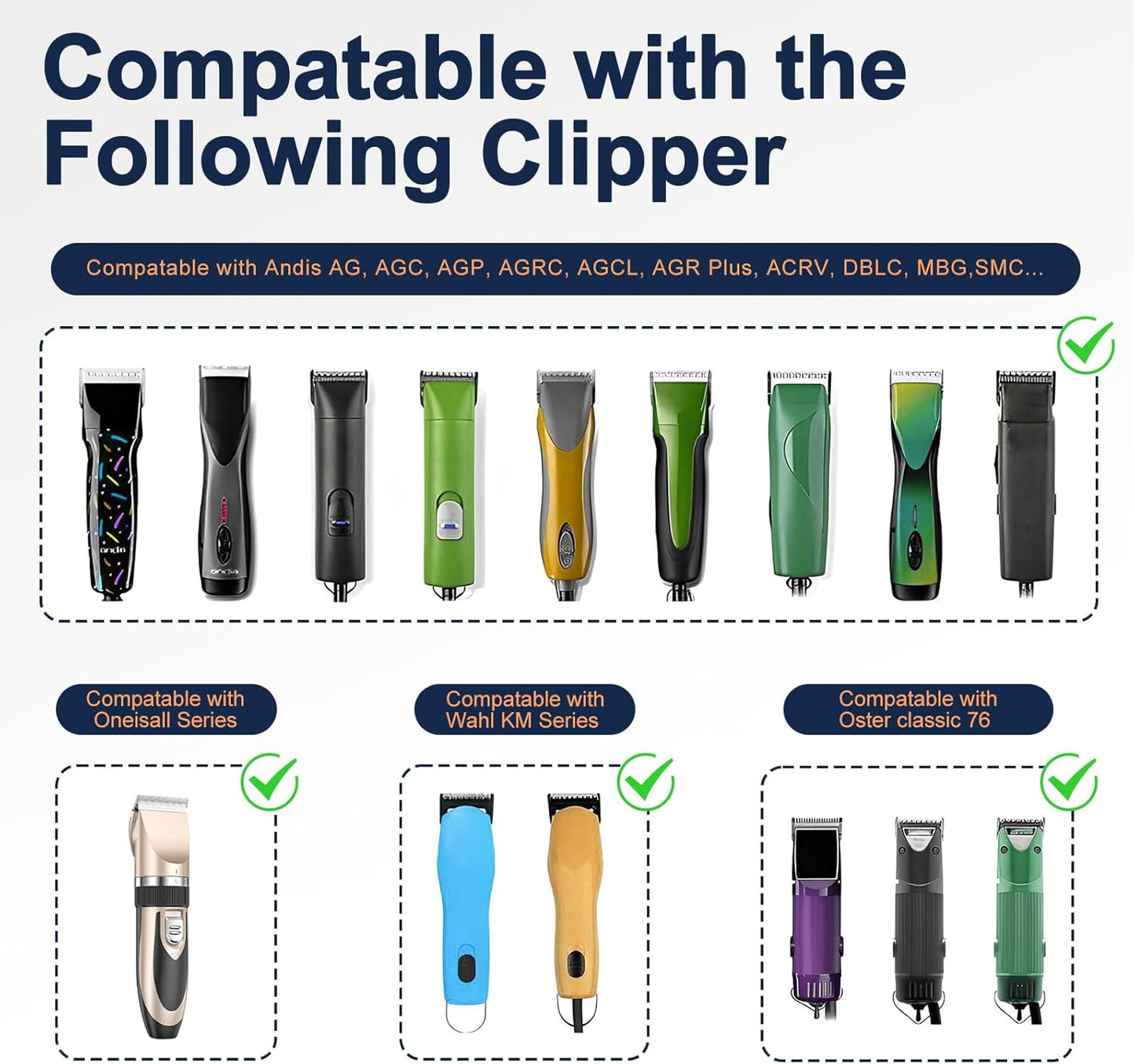 10# Clipper Blades Pet Grooming Clipper Replacement Blades Detachable Blade Compatible with andis/wahl/Oster Dog Clippers