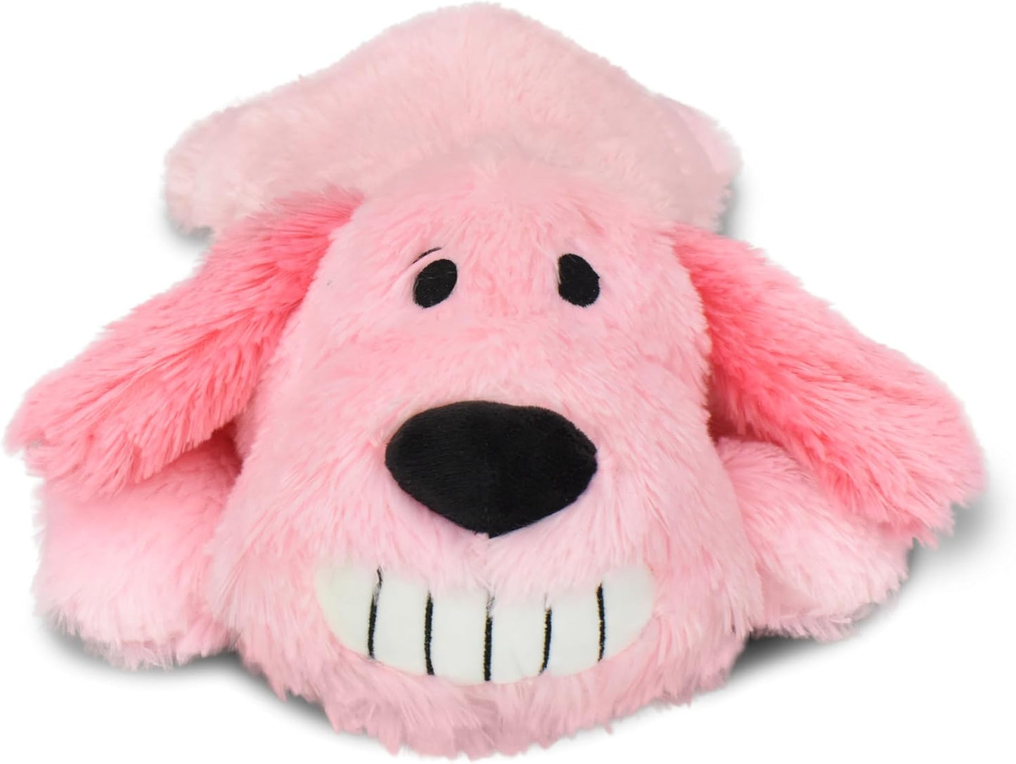 Multipet 16" Pink Loofa Love Heartbeart Comfort & Anxiety Relief Companion Item with Plastic Battery Powered Heartbeat Device That simulates Heartbeat to Soothe and Calm Pets.
