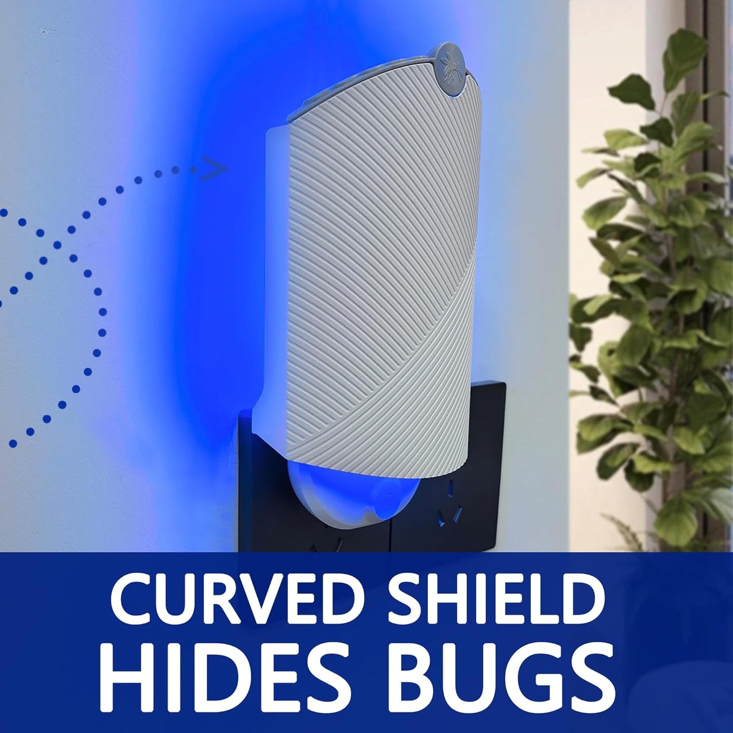Flying Insect Trap (1 Stater & 3 Refill Cartridges), UV Light Indoor Bug Catcher for Gnats, Fruit Flies, Mosquitoes, and Moths, Plug-in Fly Trap for Home, Kitchen, Living Room