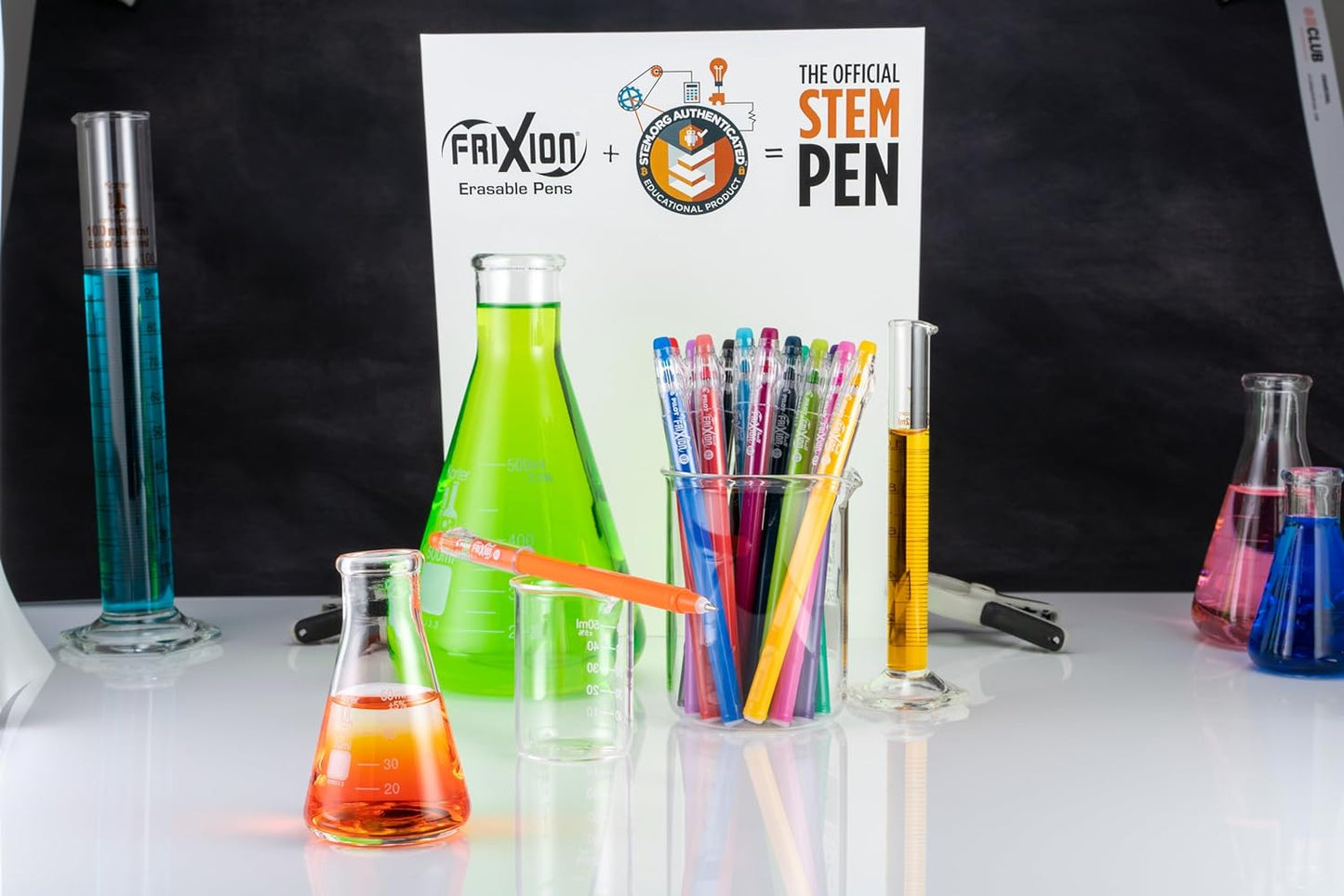Pilot Frixion ColorSticks Erasable Gel Ink Pens, Fine Point (0.7mm), Assorted, 10 Count (32454)