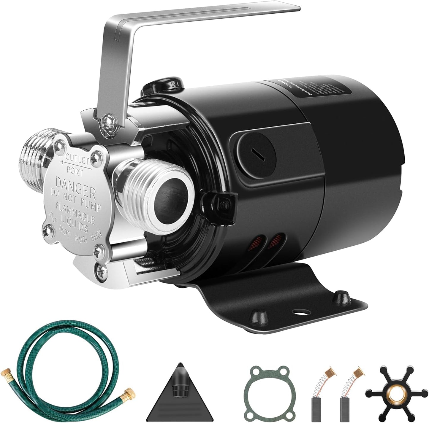 VIVOSUN 115V Water Transfer Pump, 1/10HP 330 GPH Portable Utility Pump with Water Hose Kit, Ideal for Removing Water from Gardens, Hot Tubs, Rain Barrels, Pools, Ponds, and Aquariums