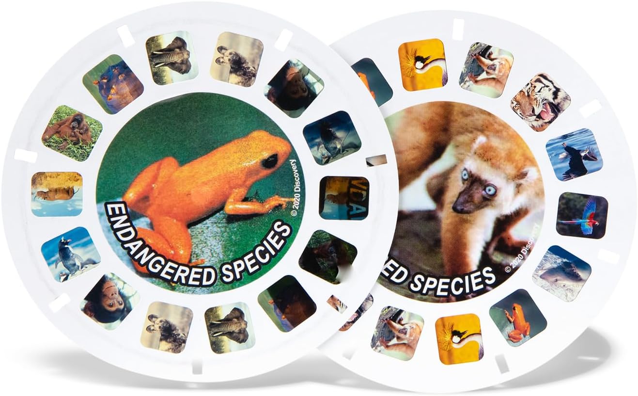 Classic View-Master Metallic Viewfinder with 2 Reels - Retro STEM Learning Toy for Kids & Adults, Nature Education for Ages 3+
