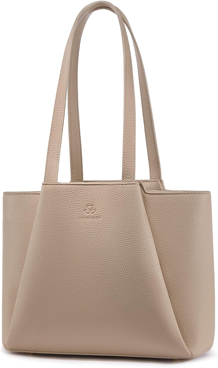 LOVEVOOK Shoulder Bag for Women - Vintage-Style Top Handle Shoulder Bag,Faux Leather Small Purse for Women with Zipper