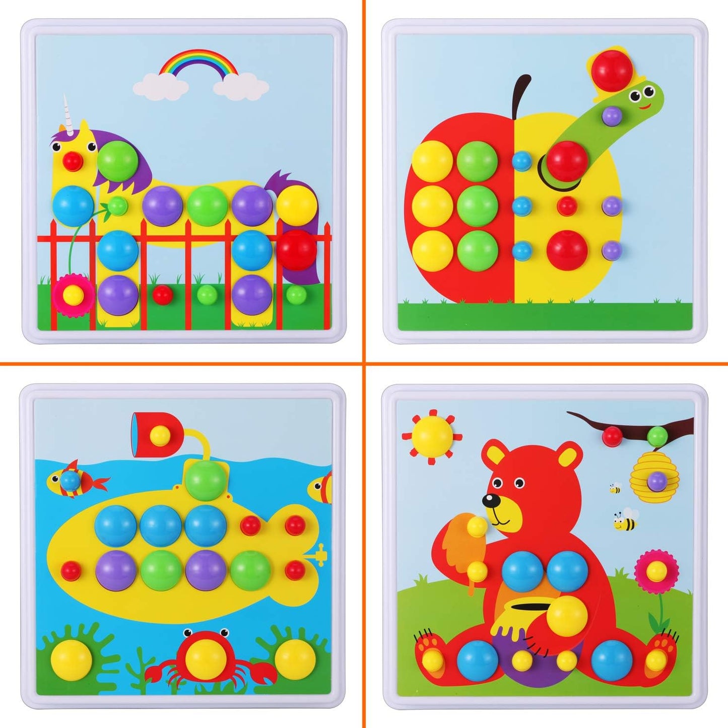 Haifeng 223 Pieces Kid Screwdriver Toy, Greative Drill Set, STEM Building Montessori Play Toolbox, Game Activities Center for Kids Ages 3-10 Years Old