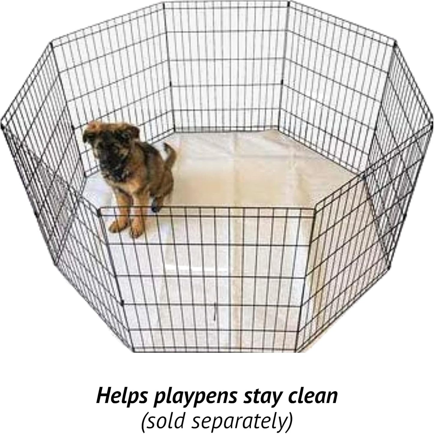 Midlee Reusable Octagon Playpen Dog Pee Pad-64" x 64" Set of 2