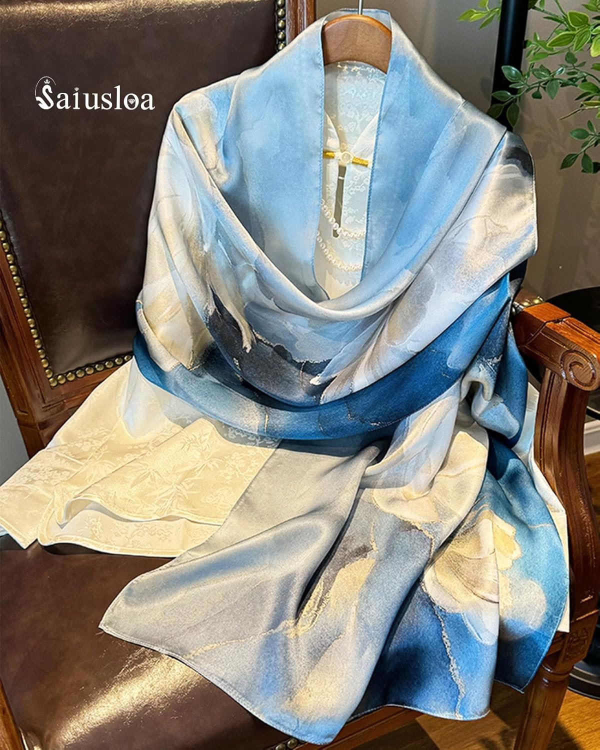 Dress Scarves Shawl Wraps Long Silky Scarf for Women Dressy Fashion Lightweight for Decorative Formal Evening Gowns