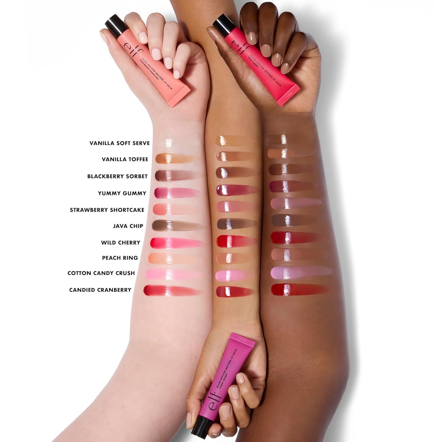 e.l.f. Glow Reviver Melting Lip Balm, Hydrating Tinted Lip Balm For A Glossy Finish & Soft, Supple Lips, Vegan & Cruelty-Free, Blackberry Sorbet