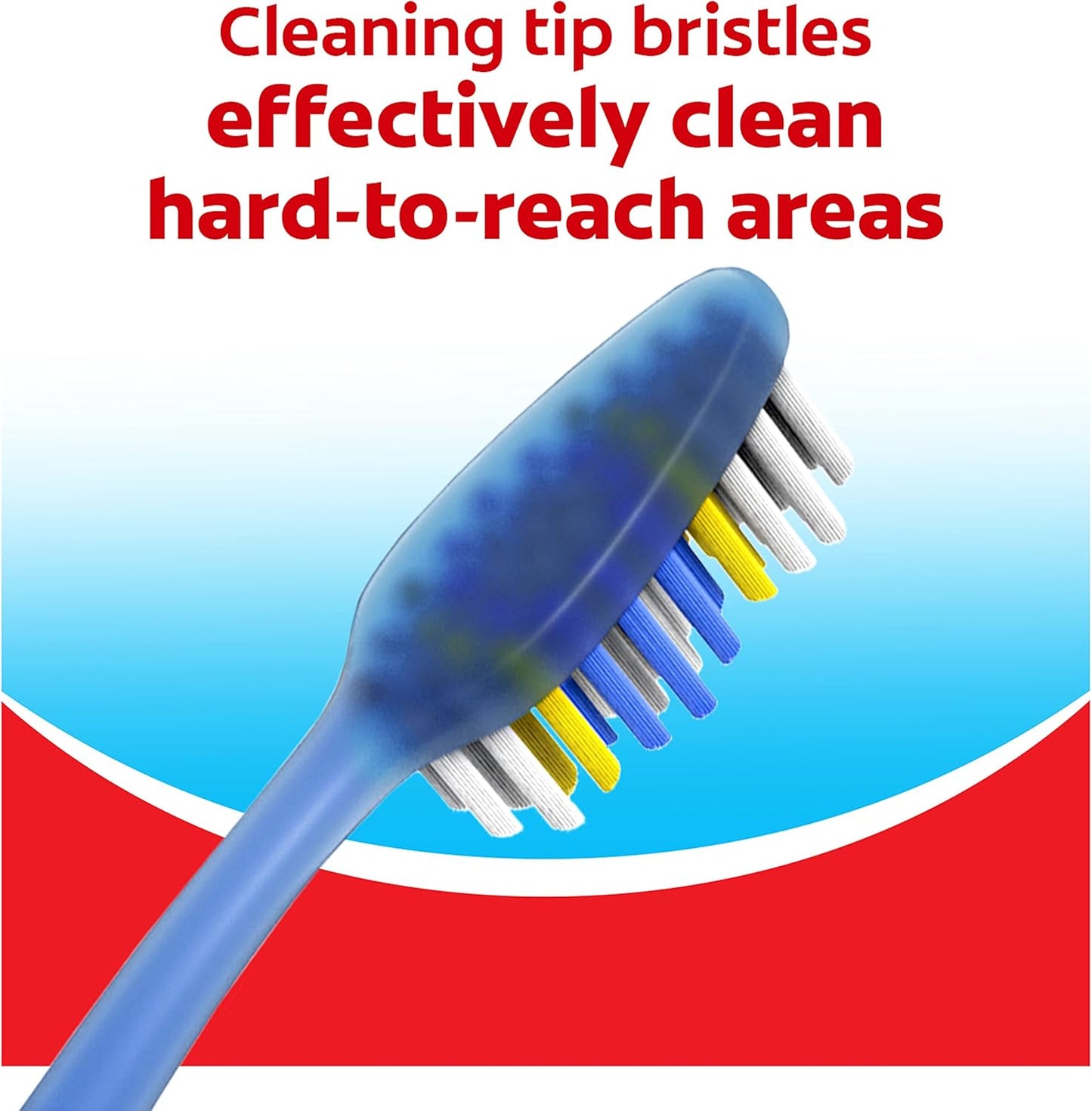 Colgate Extra Clean Toothbrush, Soft Toothbrush for Adults, 6 Count (Pack of 1)