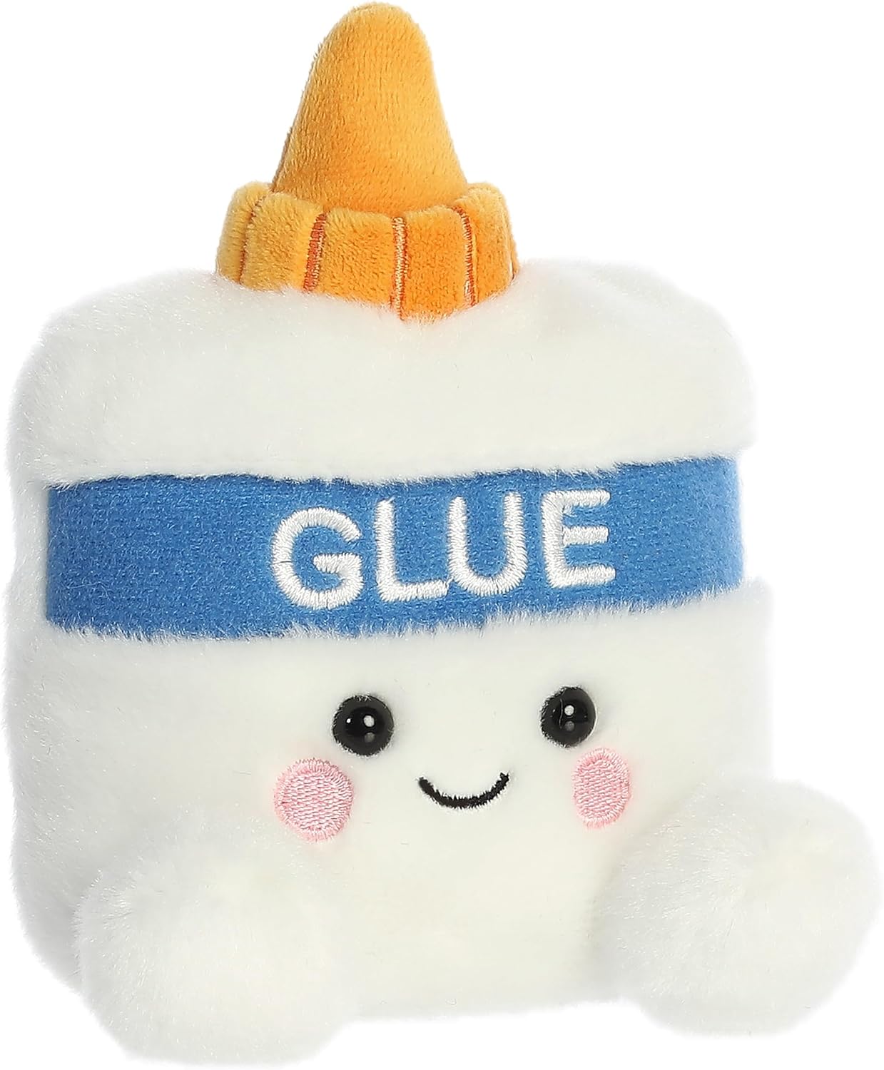 Aurora® Adorable Palm Pals™ Gooey Glue™ Stuffed Animal - Fun Collectible Plush for Kids and Adult Collectors - Perfect for Decorating Rooms and Birthday Gifts - White 5 Inches
