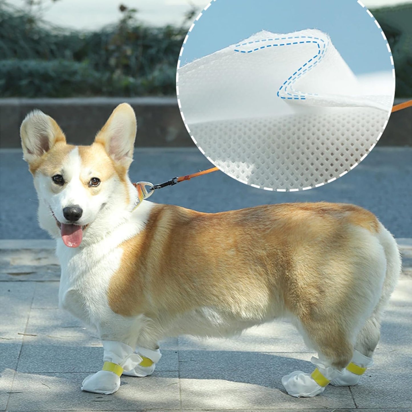 Lightweight Pet Shoes Portable Dog Booties Casual Walking Puppies Booties Shoes Casual Fashion No-Slip Dog Shoes