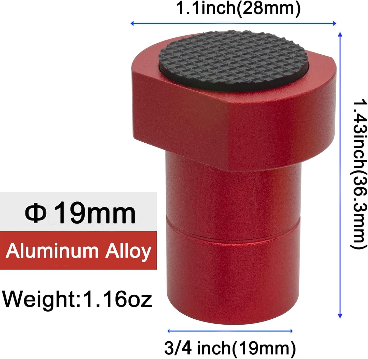 12-Pack 3/4" Bench Dogs,Non-Slip Bench Dog Clamp Aluminum Alloy Workbench Dogs Stops for MFT Tables, Woodworking & DIY Projects(19mm/0.75inch)