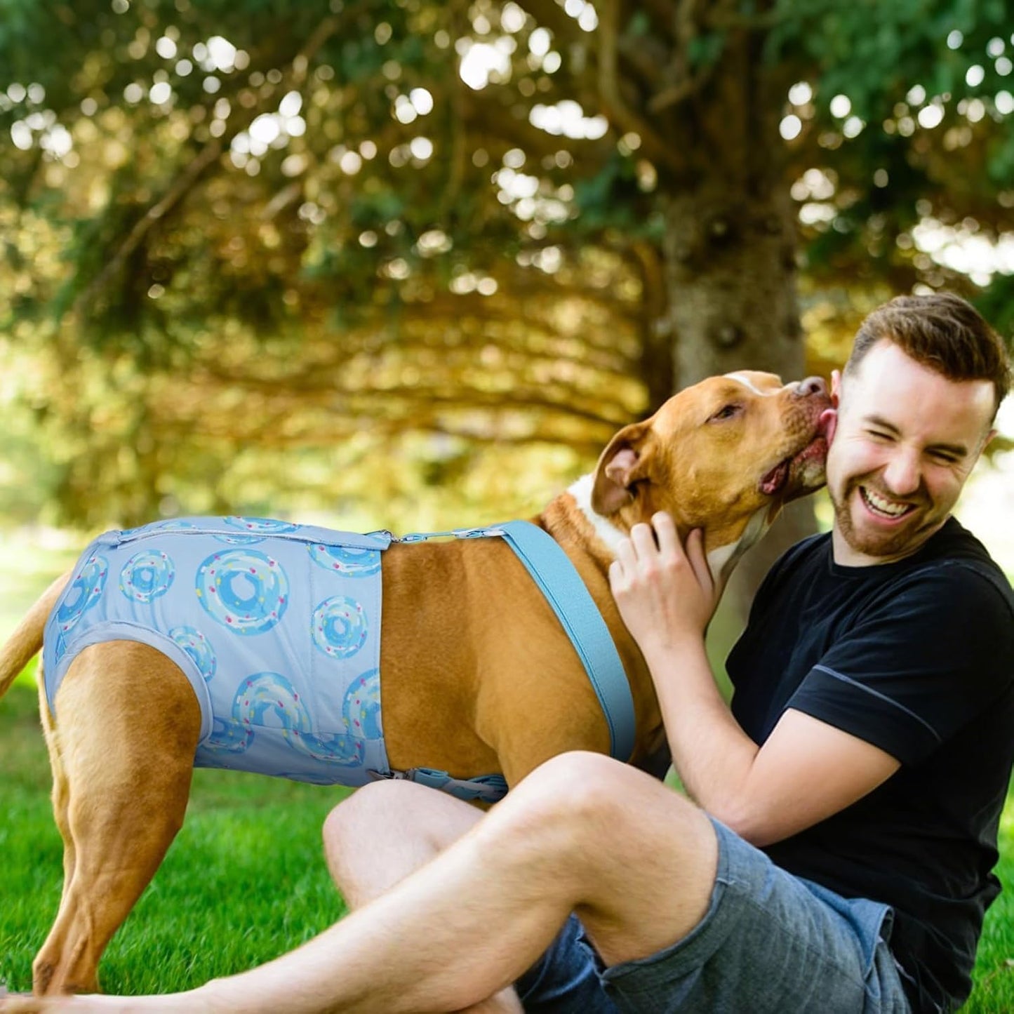 Reusable Female Dog Diapers with Suspender, Washable Dog Period Panties, Highly Absorbent Female Dogs Diapers for Heat Incontinence, X-Large