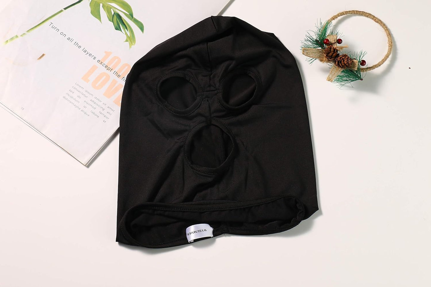 3 Hole Full Face Mask, Women Men Thin Balaclava Face Mask for Motorcycle Bike Hunting Cycling Cap Ski