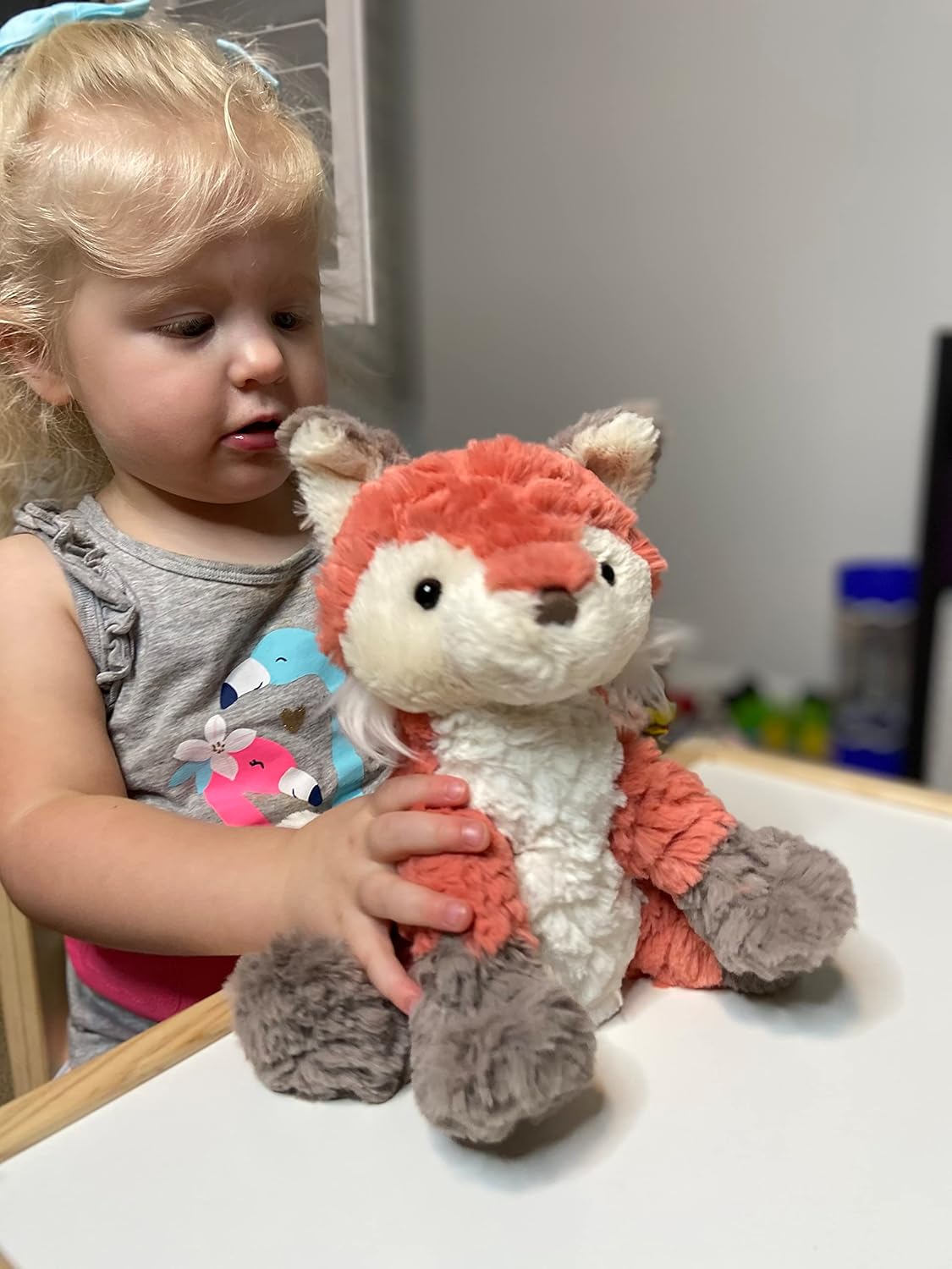 Mary Meyer Putty Stuffed Animal Soft Toy, 8-Inches, Coral Fox