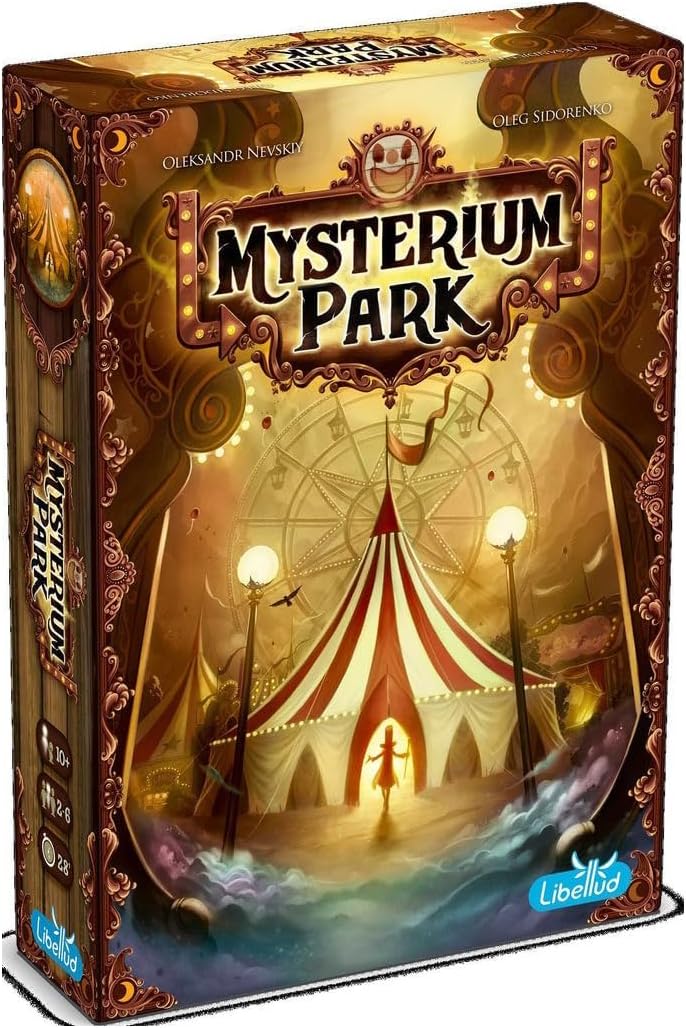 Asmodee Mysterium Park Board Game - Uncover Dark Secrets in a Charming Carnival Setting, Cooperative Mystery for Kids & Adults, Ages 10+, 2-7 Players, 28 Minute Playtime