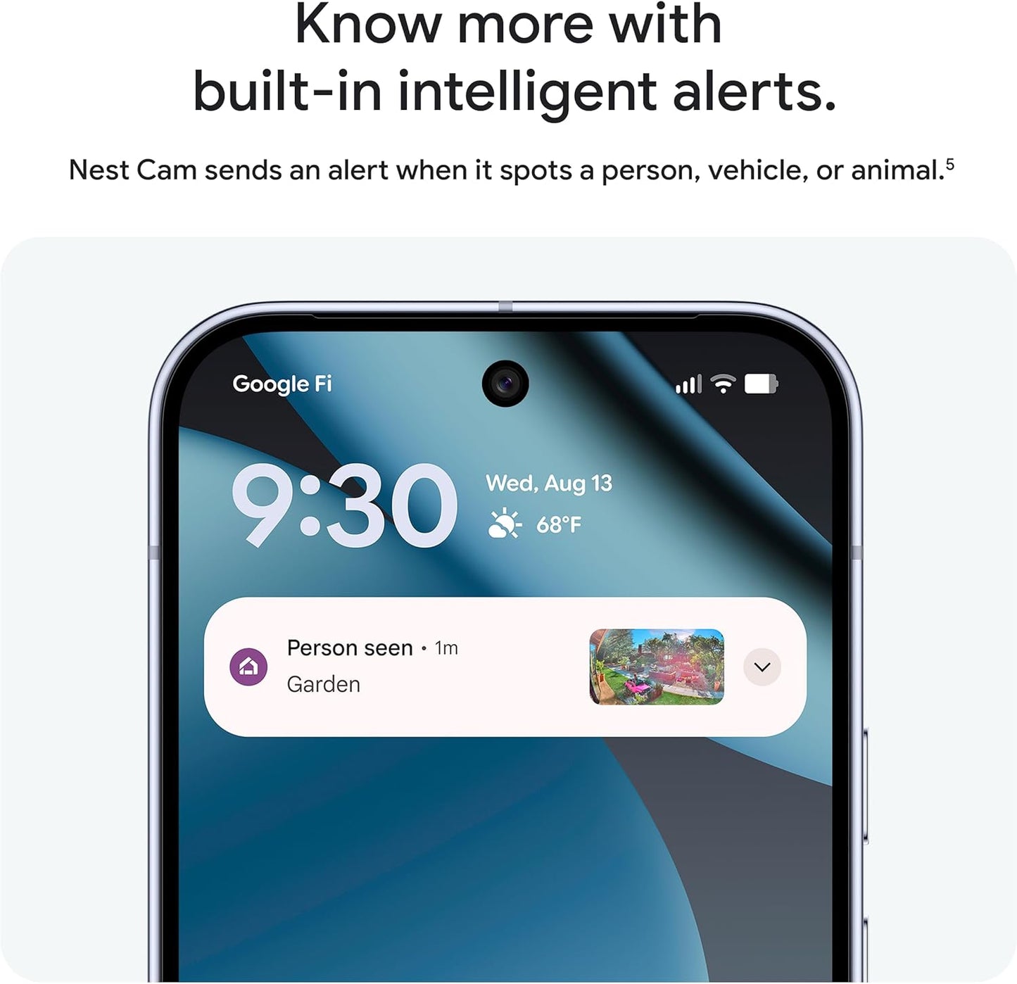 Google Nest Cam Outdoor (Wired, 2nd Gen) - Security Camera with 2K Video and Gemini, Night Vision, 2-Way Audio - Works with Google Home - 2025 Model - Snow