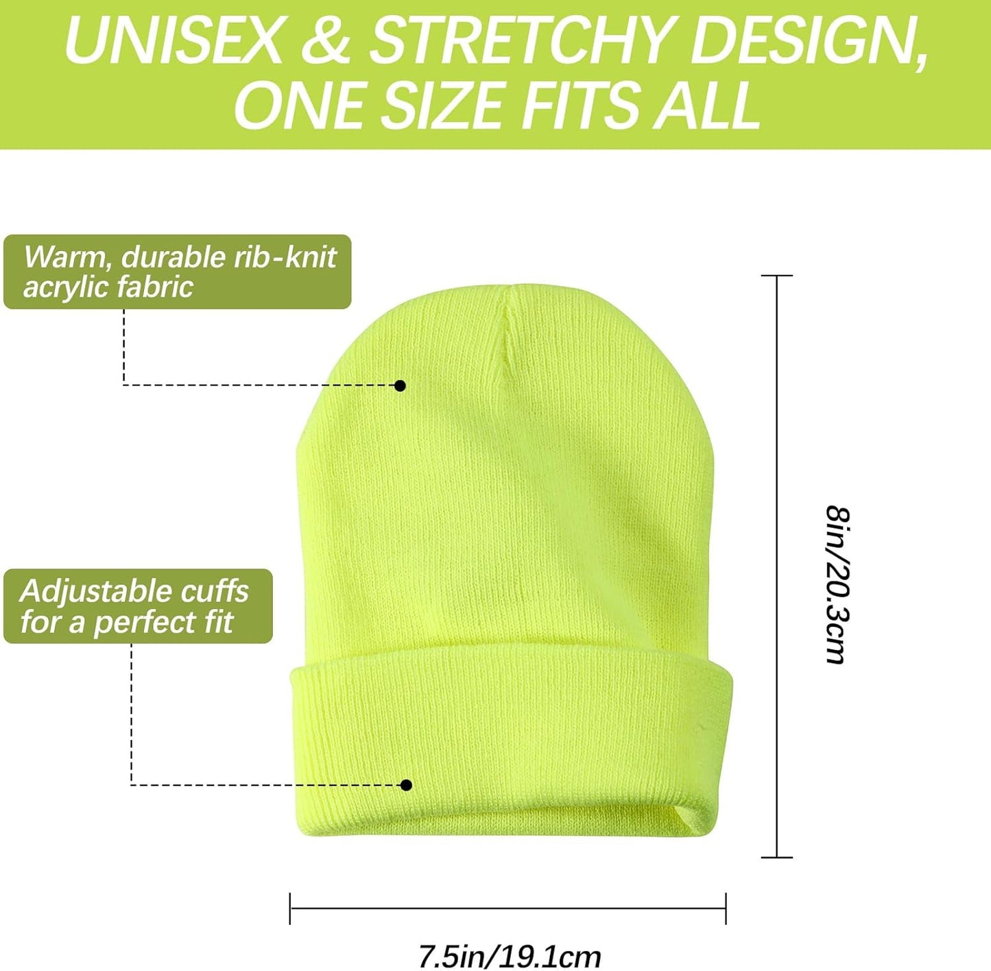 Beanies Hats Multiple Colors Available Stocking caps for Women, Ski Hat Winter Knitted Hat Elasticity Soft