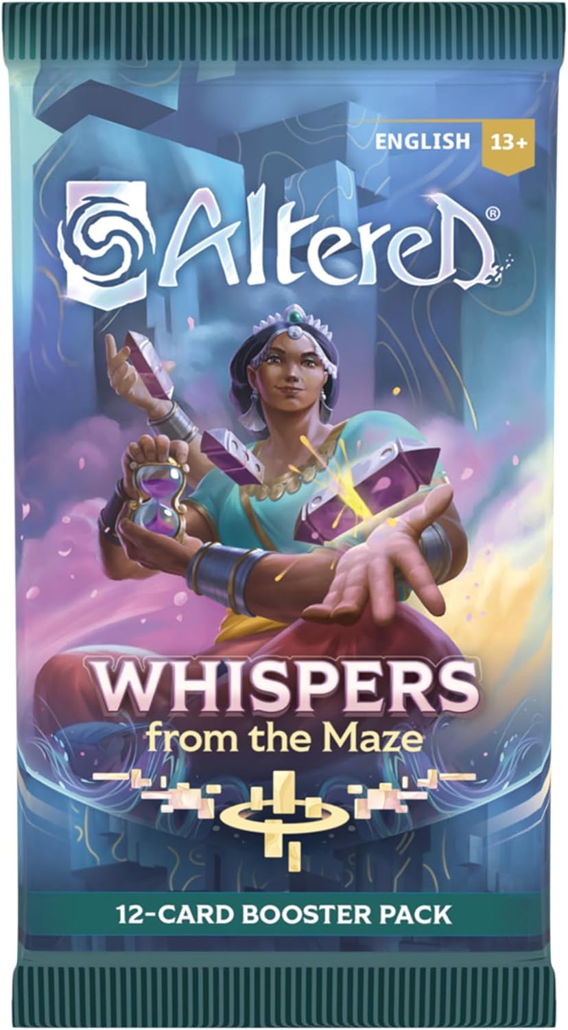 Altered Whispers from The Maze 36-Pack Booster Display - Unique Deck Building, Strategic Non-Combat Gameplay, Collectible Trading Card Game, Ages 13+, 2 Players, 20-30 Minute Playtime