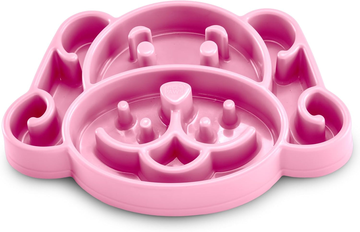 Slow Feeder Dog Bowl, 3 Cups, Anti-Choking & Anti-Gulping, Reduces Bloat, Non-Slip, Durable Slow Eating Bowl for Small to Medium Dogs, Healthy Pet Feeding Dish (Pink)