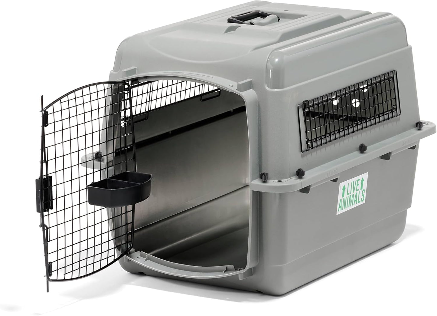 Petmate Sky Kennel - For Air and Travel, Airline Compliant Dog Crate for Pets up 15-30 lbs, Heavy Duty Dog Kennel, Made in the USA- 28 Inches