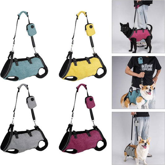 Ergonomic Shock Absorbing Dog Lift Harness Full Body Vests for Senior Canines Adjustable Strap for Outdoor Use Dog Mobility Aid