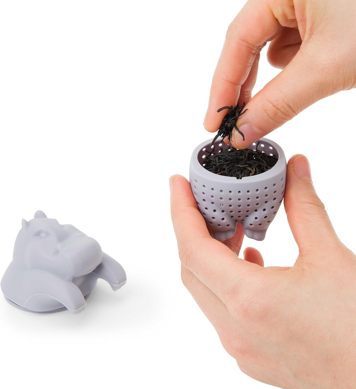 Tea Infuser for Loose Leaf Tea-leaves - ParTea Pack Silicone Strainer Animals, A Fun and Ideal Gift for Friends, and Family, 5-Pack Loose Leaf Steeper Set in Soft Multi-Color Designs