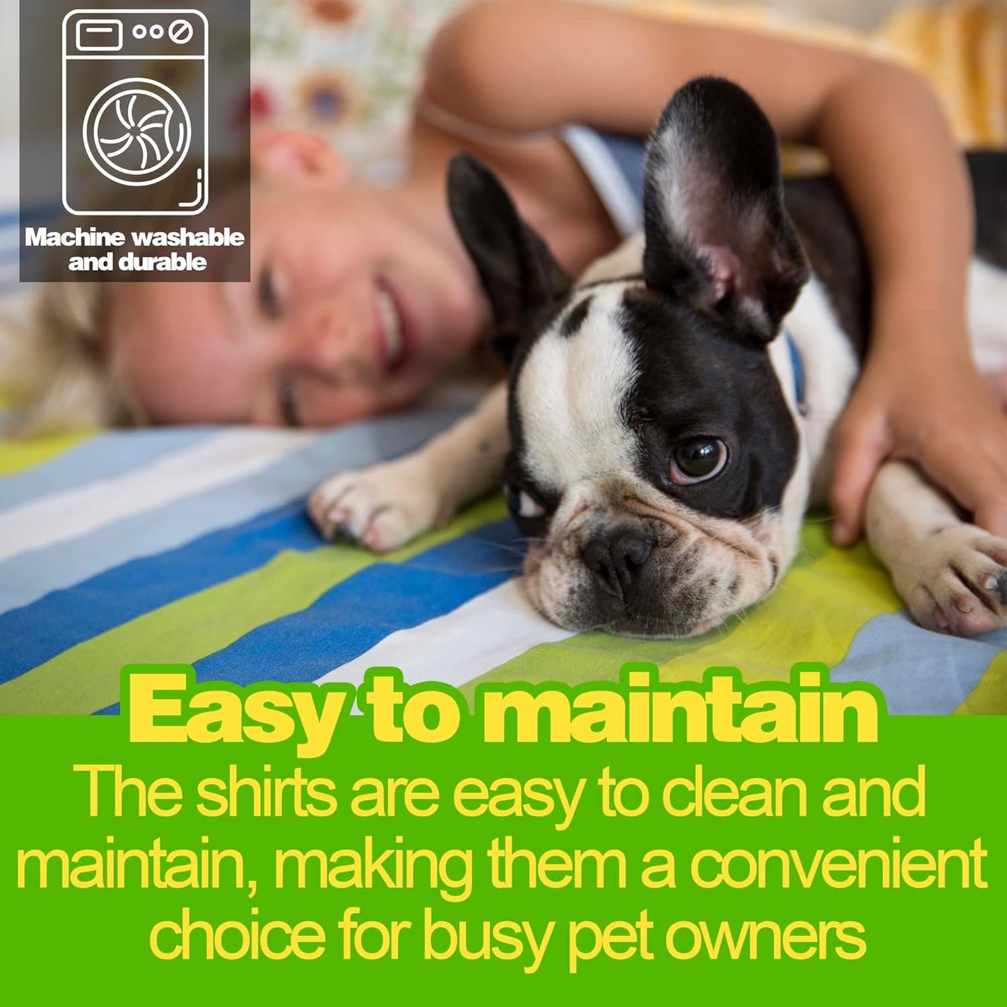 Paiaite 6-Piece Striped Shirt Set: Cotton Sleeveless Puppy Dog Shirts, Breathable Pet Apparel Tank Tops, Colorful Sweatshirts for Small & Medium Dogs