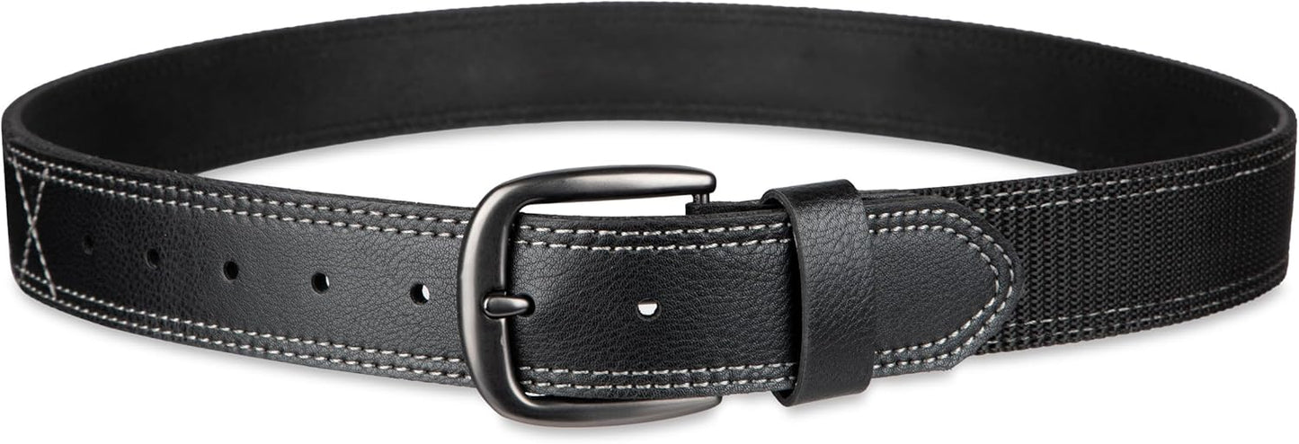 Dickies mens Industrial Strength Leather Belt – Workwear, Durable, Reinforced, Heavyweight