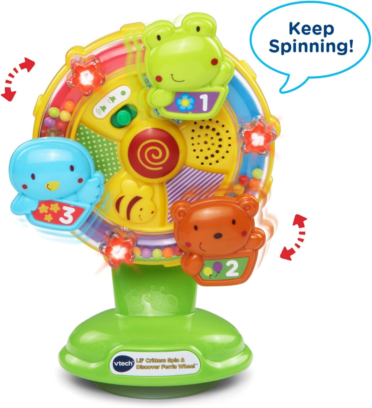 VTech Baby Lil' Critters Spin and Discover Ferris Wheel, Green