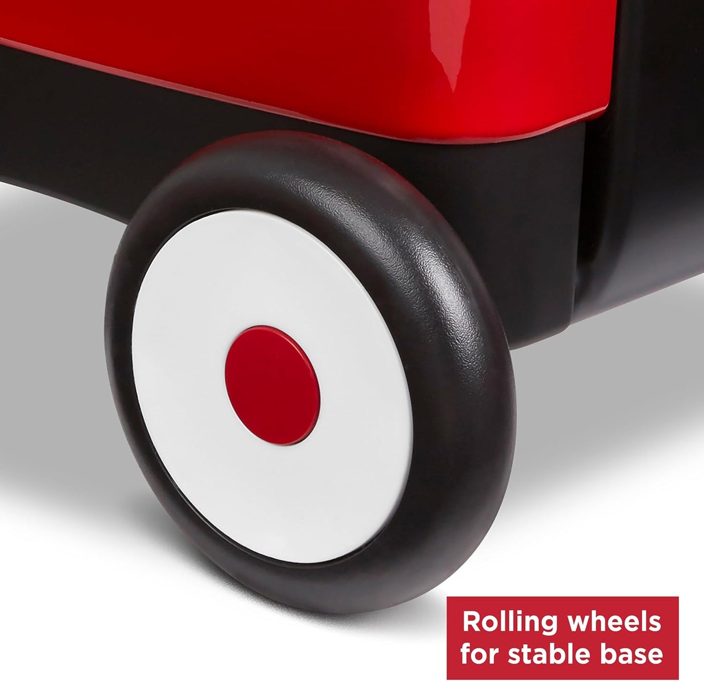 Radio Flyer Push & Pull Walker Wagon with Garden Tools, Red, for Kids 1-4 Years Old, Locking Handle for Stability, Baby Push Walker Converts to Pull Wagon, for Indoor & Outdoor Play