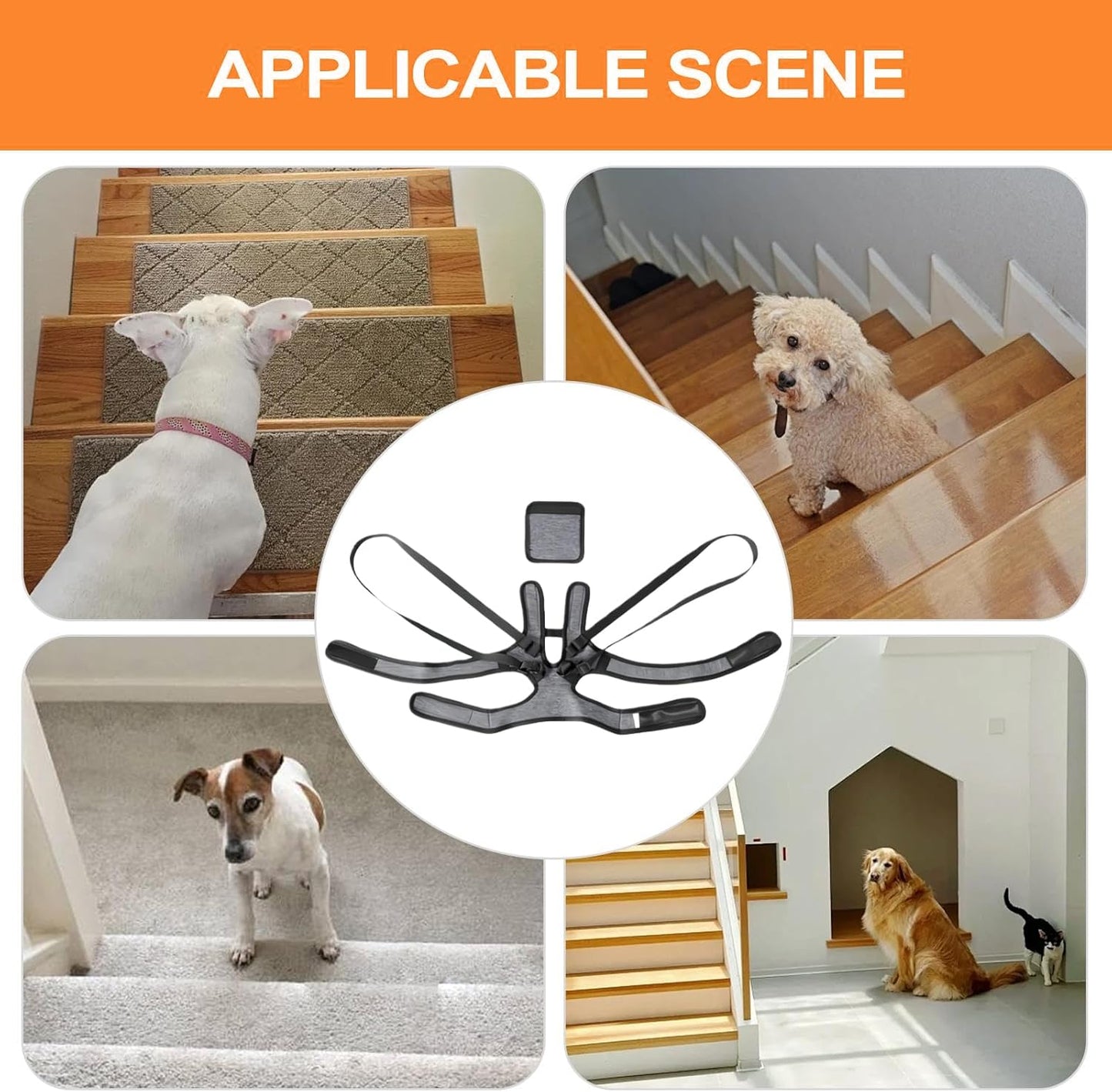 Dog Assist Harness, Elastic Quick Release Carrier, Assistance Harness with Handle, Dog Strap with Support for Weak Rear Legs, Pet Accessories, Pet Tool for Indoor Walking Daily Use