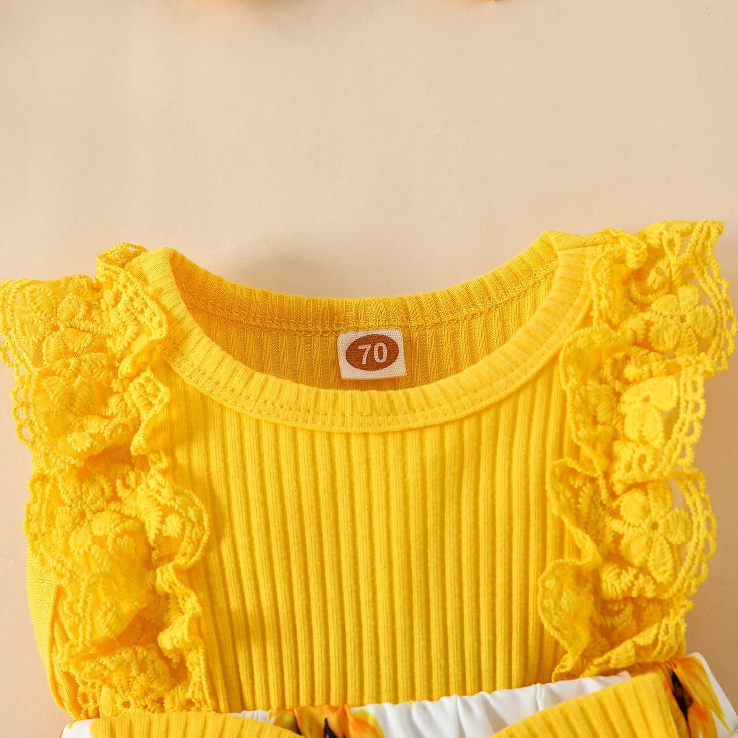 Baby Girl Clothes Newborn Romper Dress Infant Lace Ruffle Sleeveless Summer Outfits with Headband 0-12 Months
