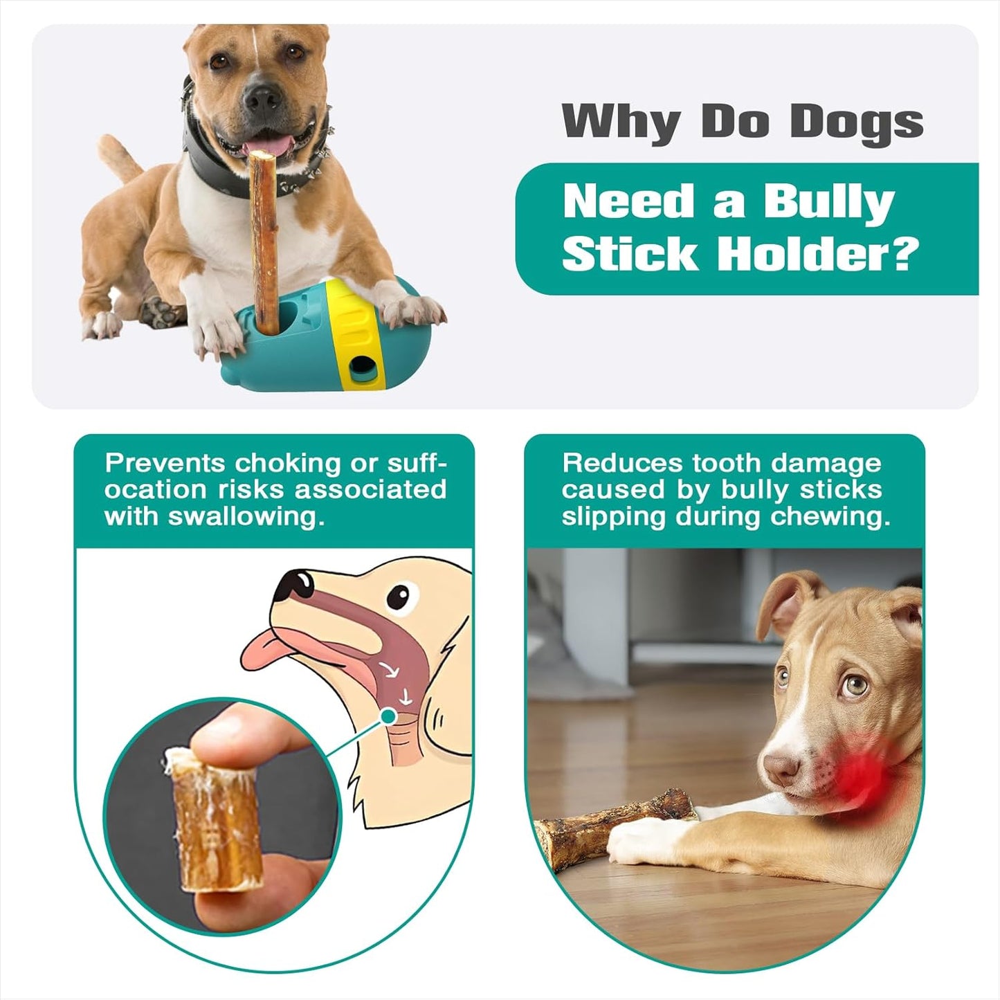 Dog Puzzles Feeder,Puppy Interactive Toys，Indestructible Puppy Toy, Adjustable Food Treat Dispenser, Perfect Alternative to Slow Feeder Dog Bowls,Bully Stick Holder for Dogs (Green)