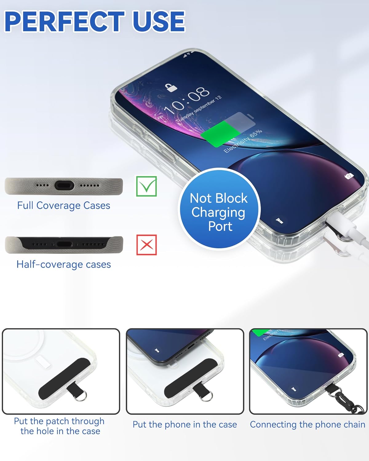VVAAGG Cell Phone Lanyard for iPhone: Crossbody Phone Strap and Wrist Strap Most iPhone and Android Smartphones