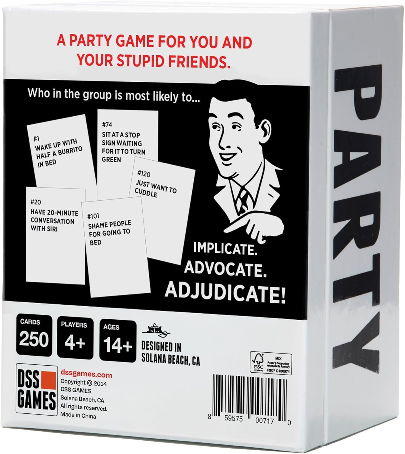 DSS Games Who's Most Likely to...Kinda Clean Family Edition [A Party Game | Great for Adults & Teens | Game Nights & Big Groups]
