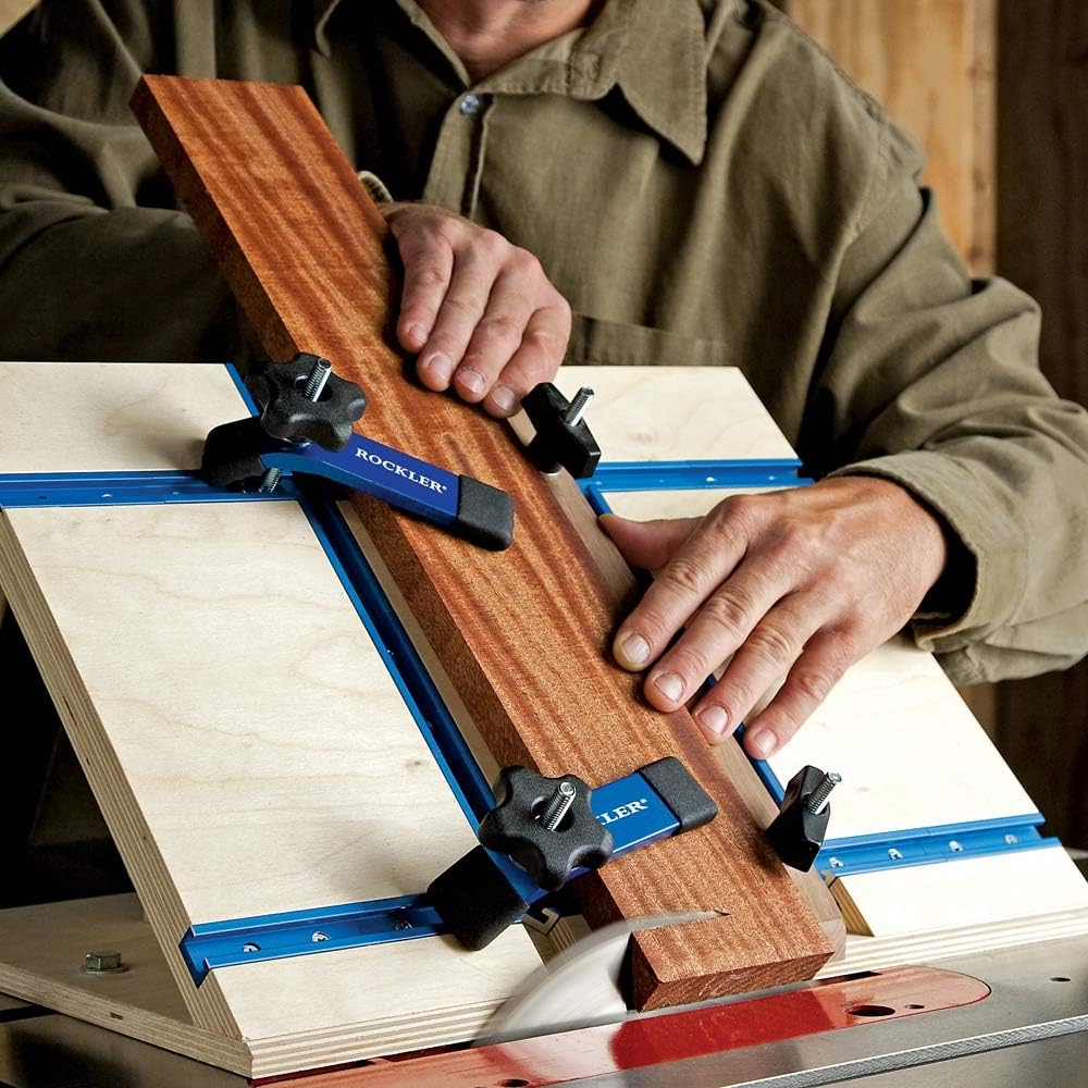 Rockler Hold Down Clamp, (5-1/2''L x 1-1/8'' W) - Drill Press Clamp is for Workbenches, Jigs, or Machine Tables w/T Track Accessories – Clamps Ideal for Soft Woods, Pre-finished Panels, & More