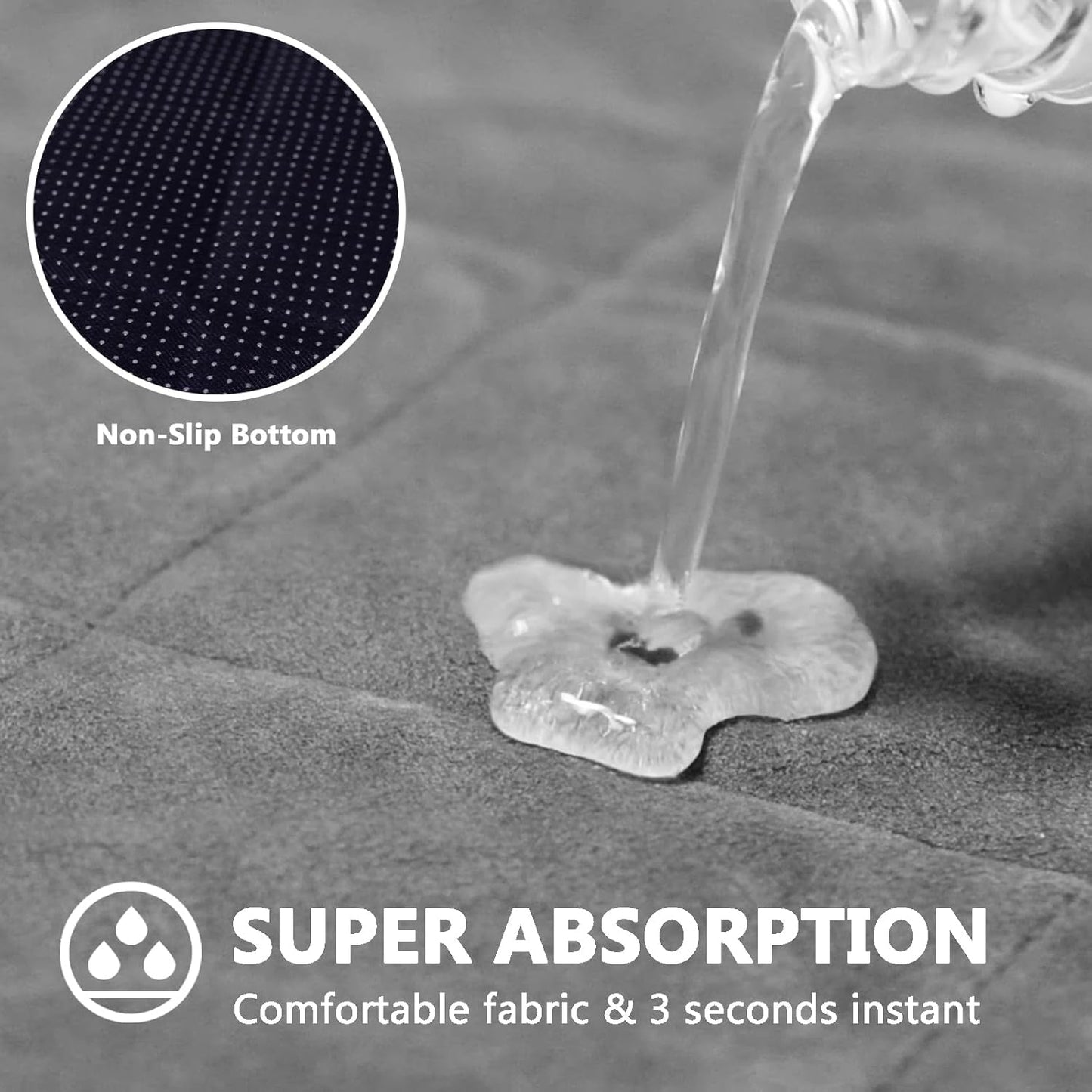 Guinea Pig Fleece Bedding, 24X36in 2Pack, Easy Clean & Super Absorbent & Odor Control & Waterproof Reusable Guinea Pig Cage Liner for Guinea Pig, Dog, Small Animal, Rabbit, Bunny, Chinchilla