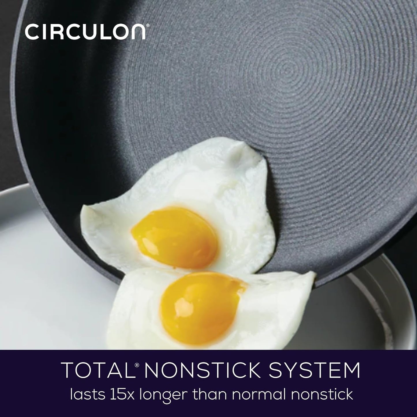 Circulon Symmetry Hard Anodized Nonstick Cookware Pots and Pans Set, 11-Piece, Black